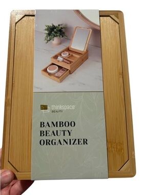 Bamboo Beauty Organizer - Natural Bamboo